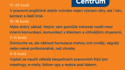 Otestujte si pracovní angličtinu