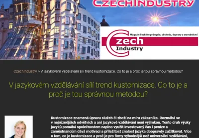 CzechIndustry článek Lingua Centrum