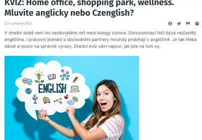 iDnes článek Lingua Centrum