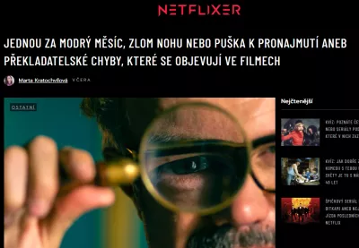 Netflixer článek Lingua Centrum