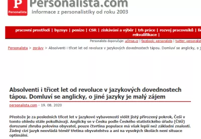 Personalista - článek Lingua Centrum