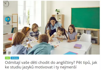Tojesenzace.cz článek Lingua Centrum