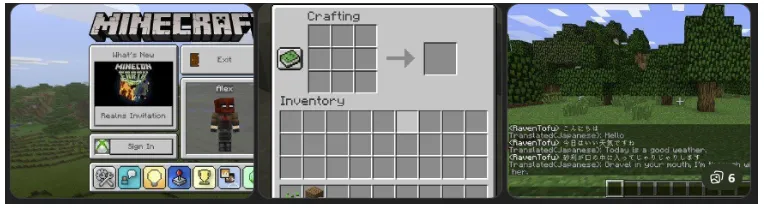 Minecraft hra s angličtinou pro děti
