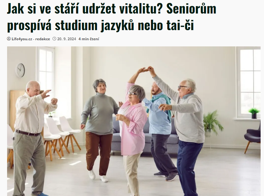 Jak si ve stáří udržet vitalitu? Seniorům prospívá studium jazyků nebo tai-či